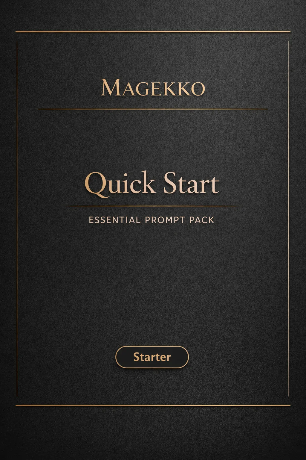 Magekko Quick Start prompt pack cover