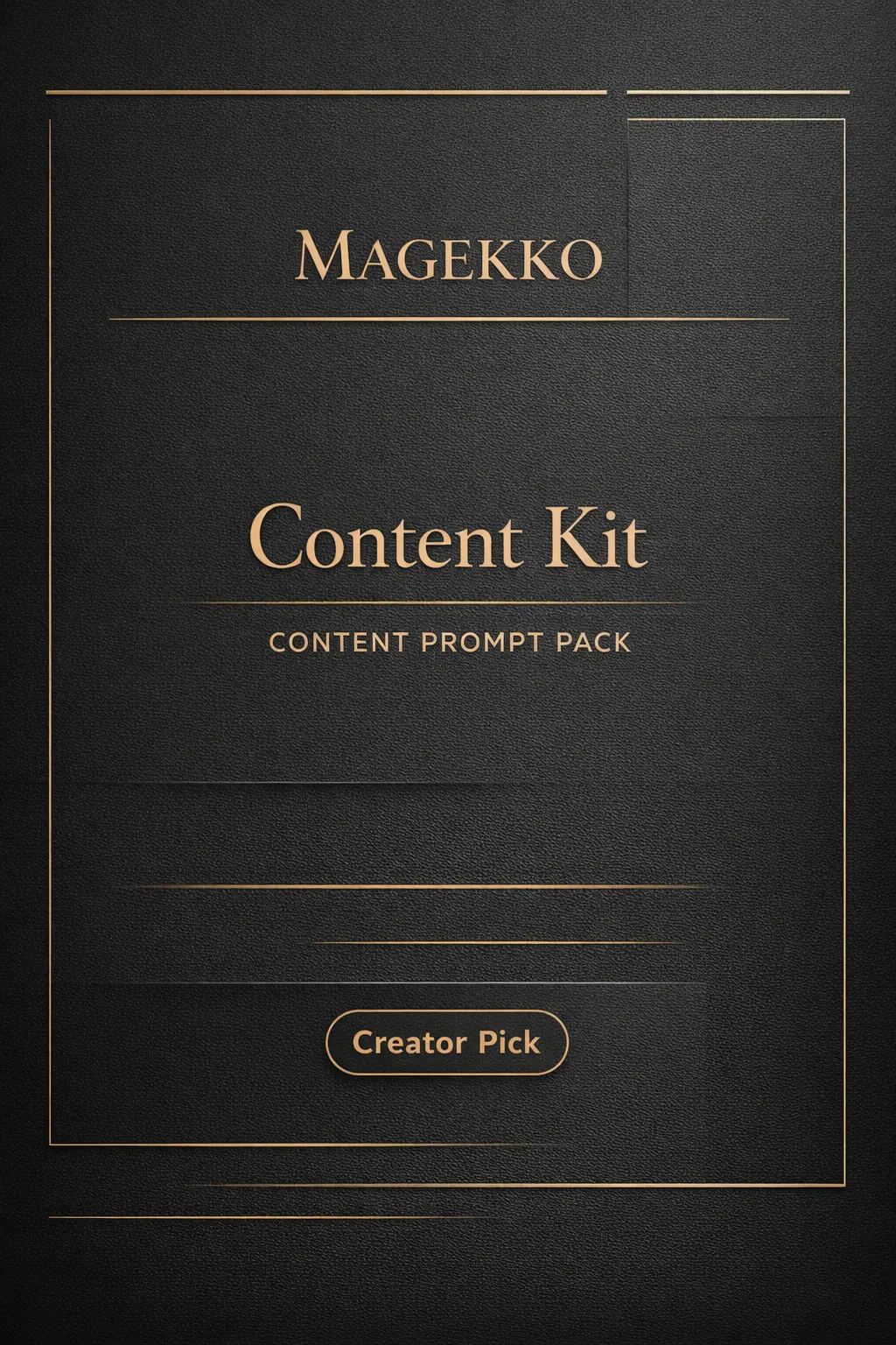 Magekko Content Kit prompt pack cover